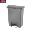 Kosz Slim Jim® Step-On 30L Resin Containers grey